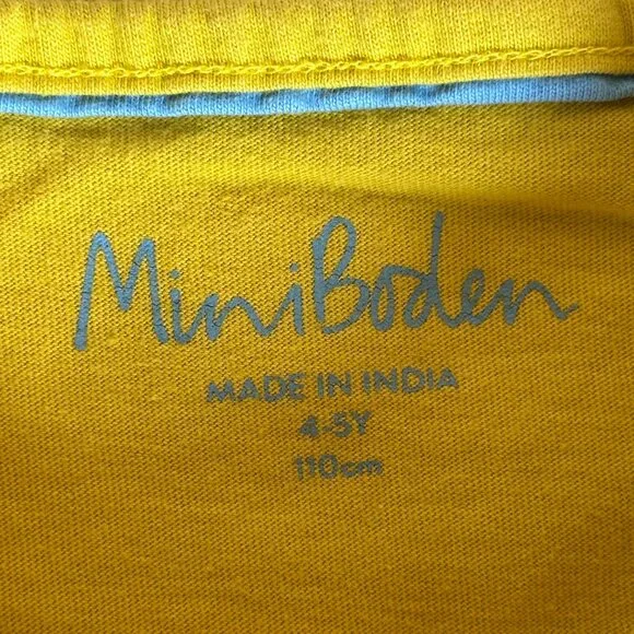 Mini Boden Dachshund Dog Surfing Applique T-shirt Top Girl's 4T Cotton - Picture 6 of 8